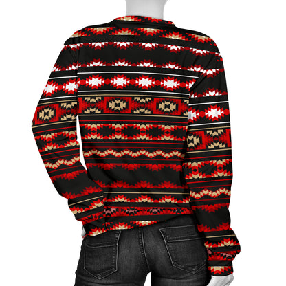 Southwestern Themed Women Long Sleeve Sweatshirt