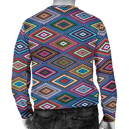 Southwestern Design Men Long Sleeve Sweatshirt