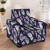 Feather Vintage Boho Design Print Armchair Slipcover