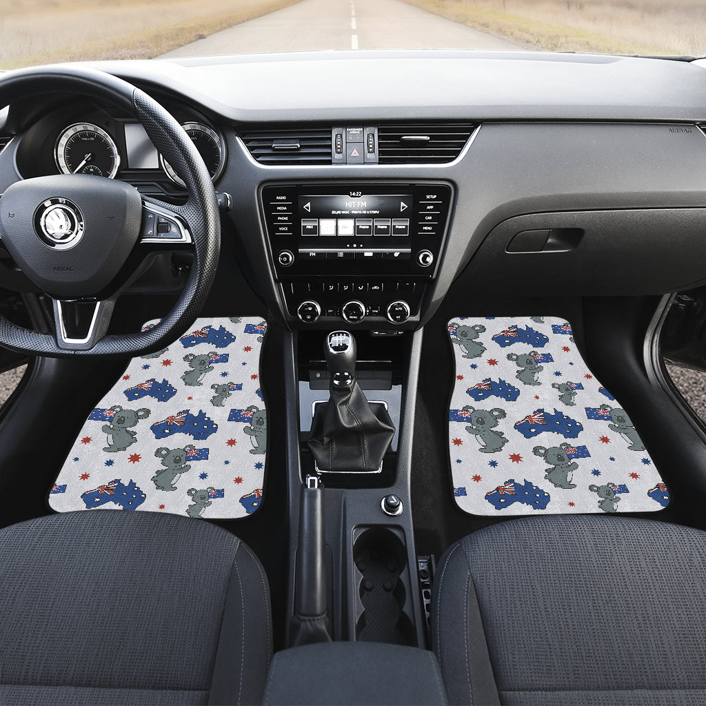 Koala Australia Day Themed Design Car Floor Mats Front Back