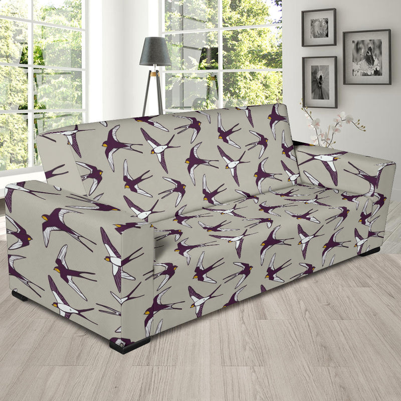 Swallow Bird Pattern Print Design 03 Sofa Slipcover