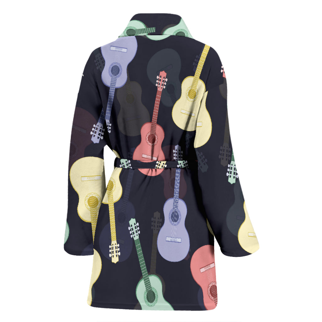 Acoustic Guitar Print Design LKS401 Women Bathrobe
