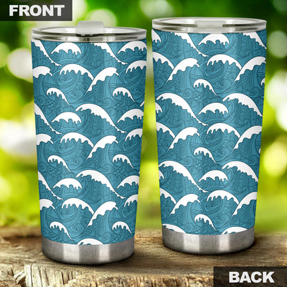 Surf Wave Tribal Design Tumbler