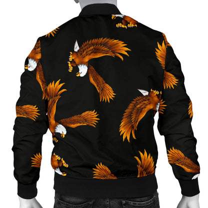 Eagles Print Pattern Men Bomber Jacket