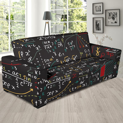 Math Pattern Print Design 04 Sofa Slipcover