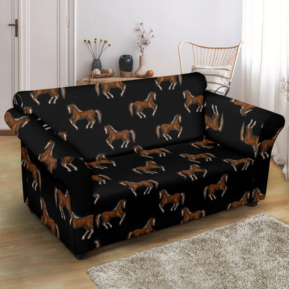 Horse Print Design LKS3010 Loveseat Couch Slipcover