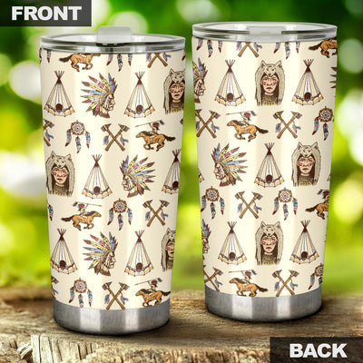 Native Indian Pattern Design Print Tumbler