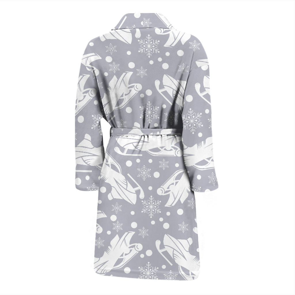 Snowmobile Print Design LKS302 Men Bathrobe