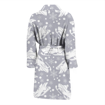 Snowmobile Print Design LKS302 Men Bathrobe