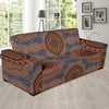 Aboriginal Pattern Print Design 01 Sofa Slipcover