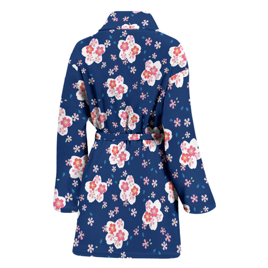 Sakura Print Design LKS306 Women Bathrobe