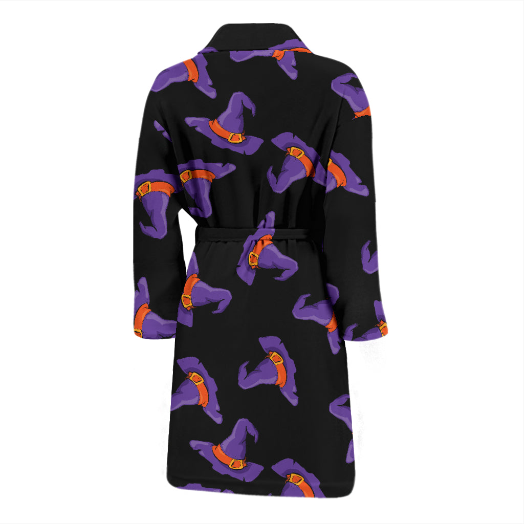 Witch Hat Print Design LKS304 Men Bathrobe