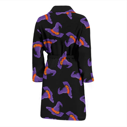 Witch Hat Print Design LKS304 Men Bathrobe