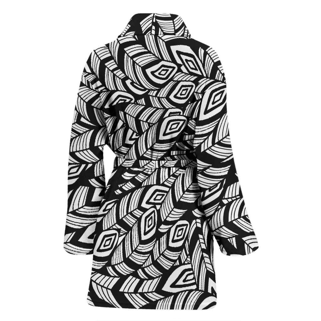 Tribal Pattern Print Design LKS302 Women Bathrobe