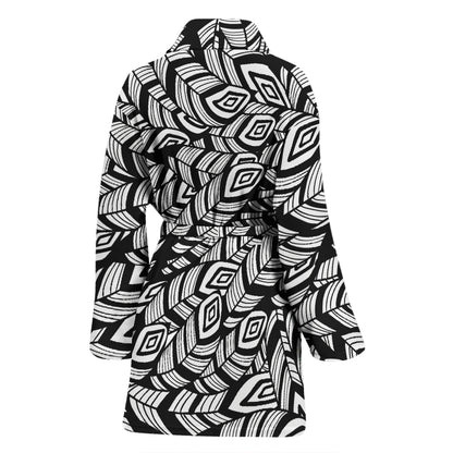 Tribal Pattern Print Design LKS302 Women Bathrobe