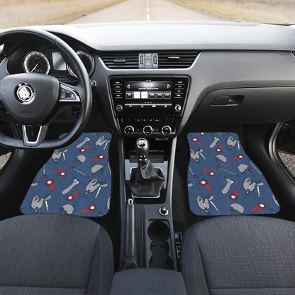 Equestrian Equipment Background Car Floor Mats Front Back