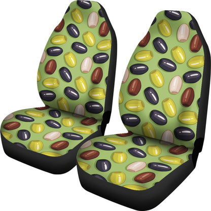Olive Print Design LKS301 Car Seat Covers