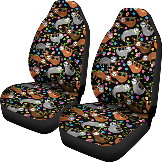 Sloth Print Design LKS306 Car Seat Covers