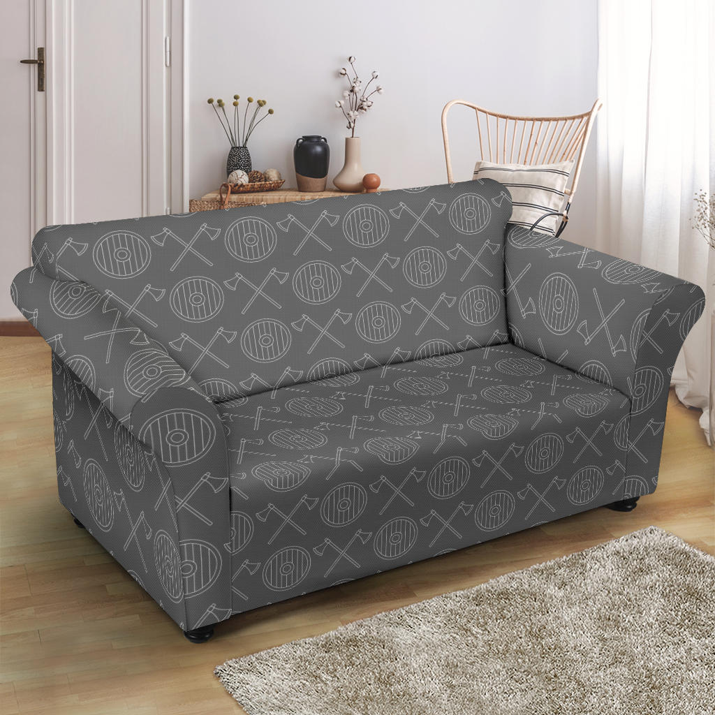 Vikings Print Design LKS303 Loveseat Couch Slipcover