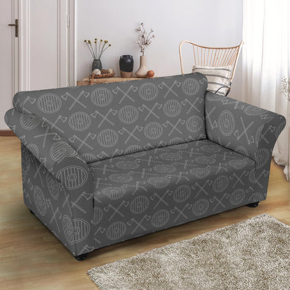 Vikings Print Design LKS303 Loveseat Couch Slipcover