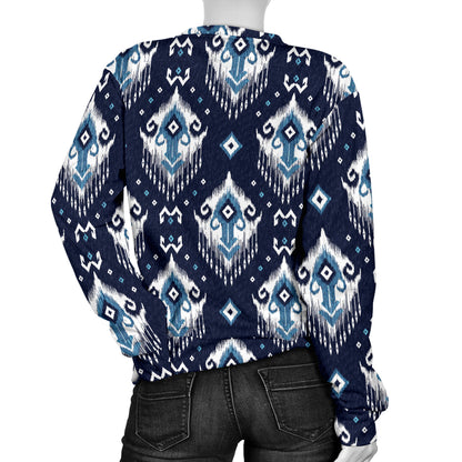 Ethnic Ornament Print Pattern Women Long Sleeve Sweatshirt