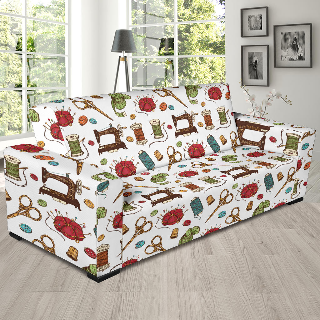 Sewing Equipment Print Design LKS304 Sofa Slipcover
