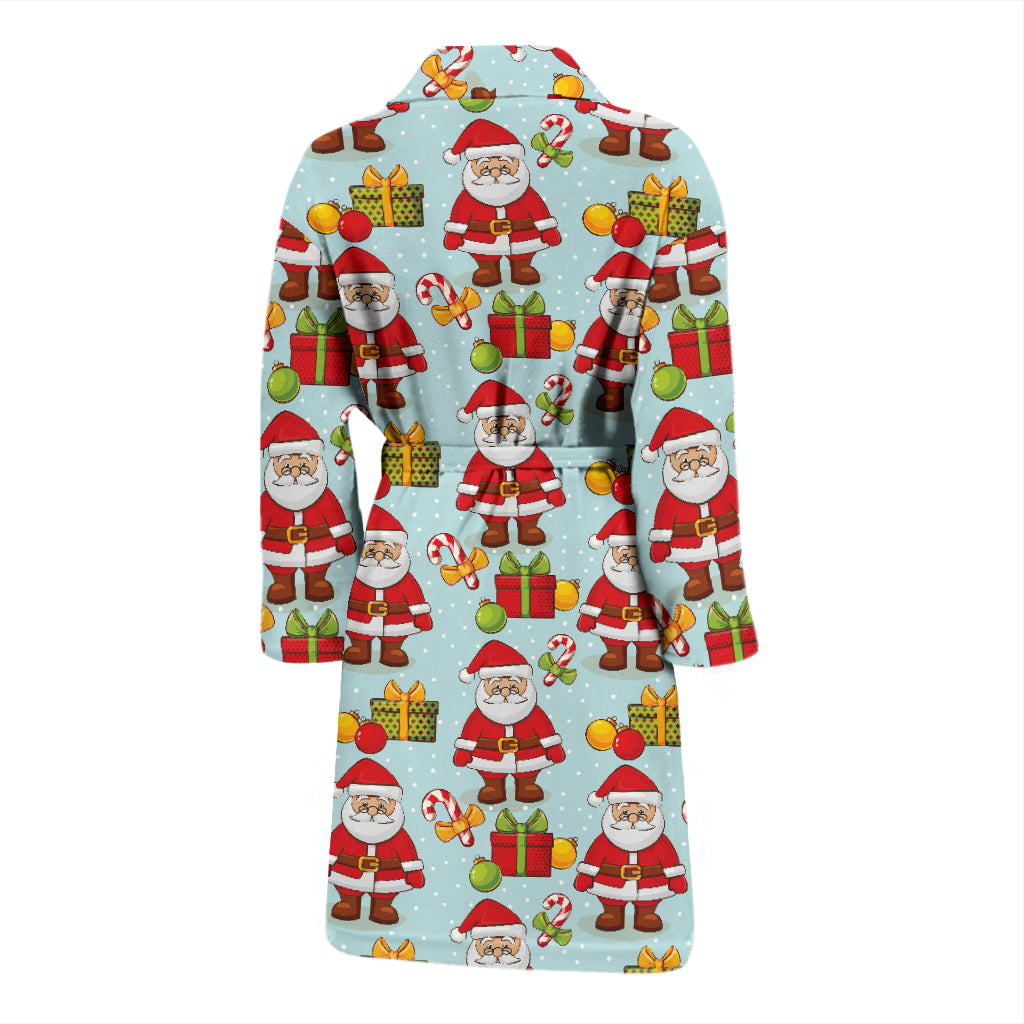 Santa Christmas Themed Print Design LKS303 Men Bathrobe