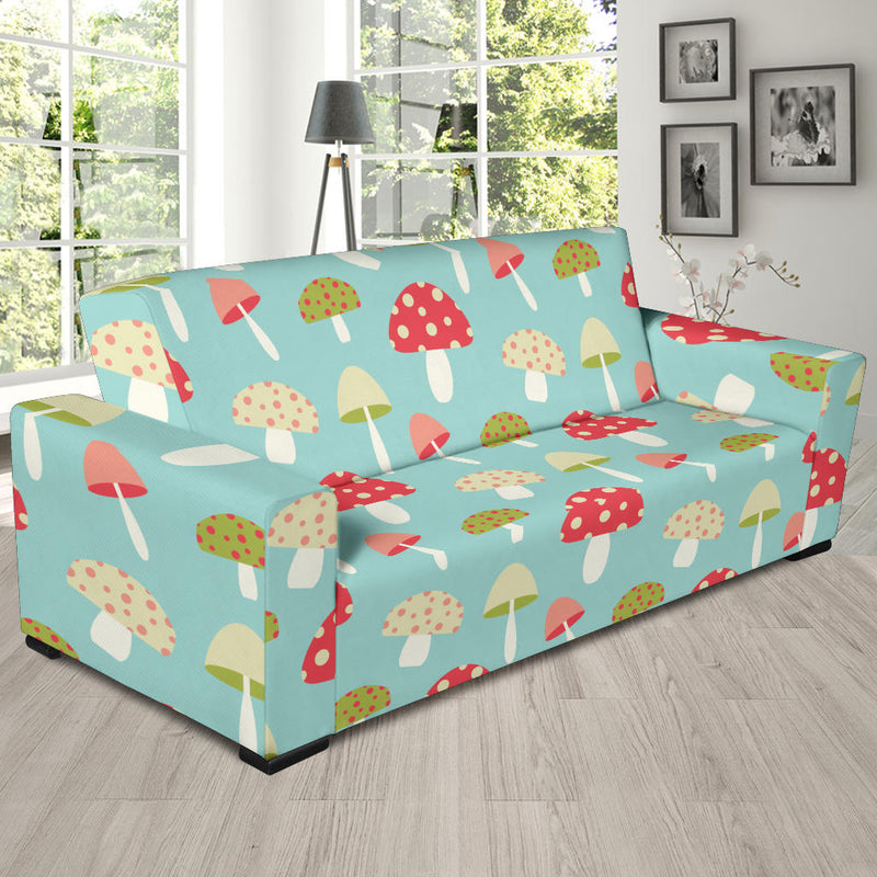 Mushroom Pattern Print Design A01 Sofa Slipcover