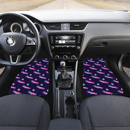 Zombie Pink Hand Design Pattern Print Car Floor Mats Front Back