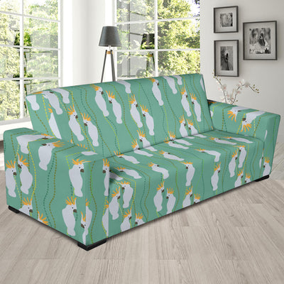 Cockatoo Pattern Print Design 01 Sofa Slipcover