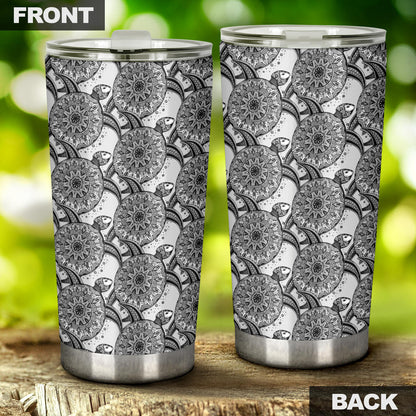 Tribal Turtle Polynesian Themed Print Tumbler