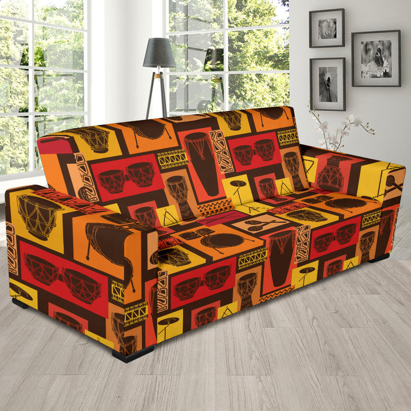 Percussion Pattern Print Design 02 Sofa Slipcover