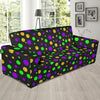 Mardi Gras Pattern Print Design 07 Sofa Slipcover