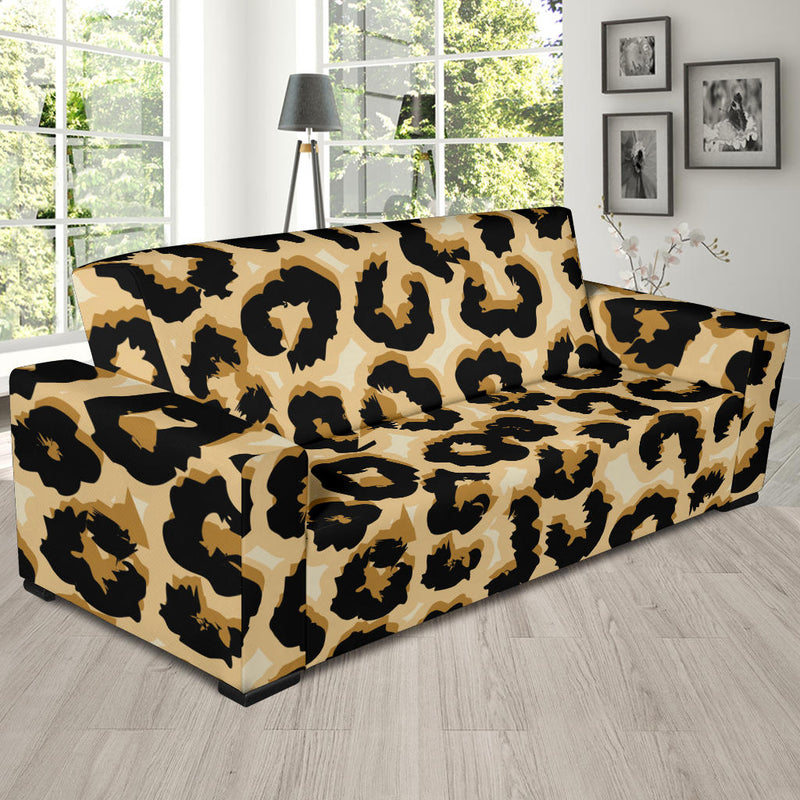 Jaguar Skin Pattern Print Design 02 Sofa Slipcover