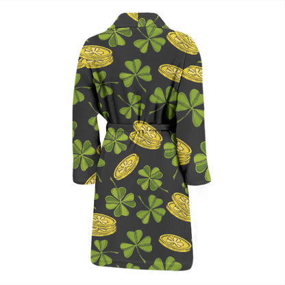 St Patricks Day Print Design LKS305 Men Bathrobe