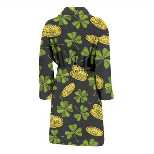 St Patricks Day Print Design LKS305 Men Bathrobe