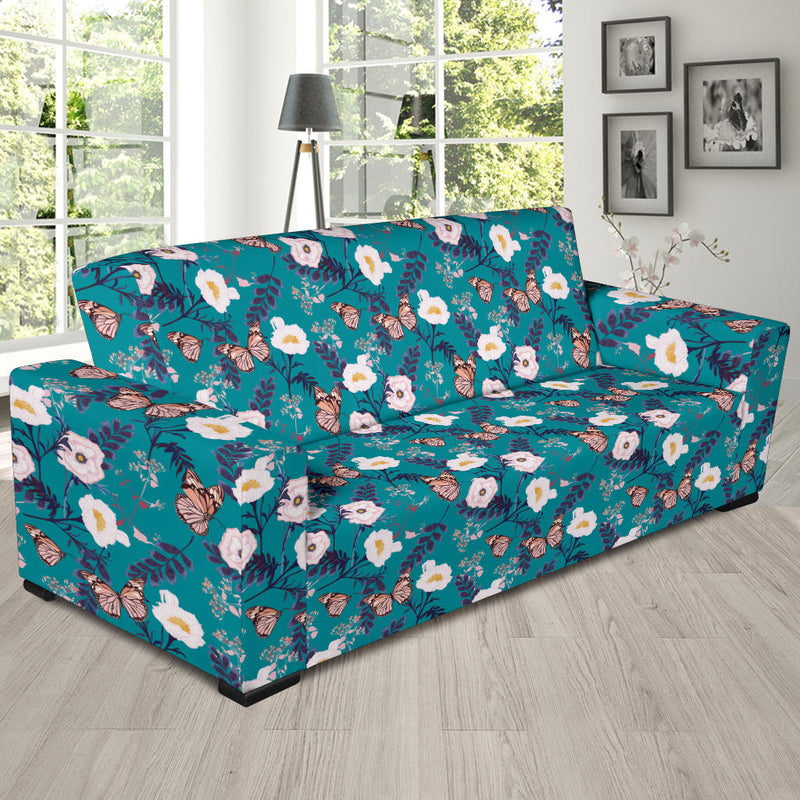 Butterfly Pattern Print Design 012 Sofa Slipcover