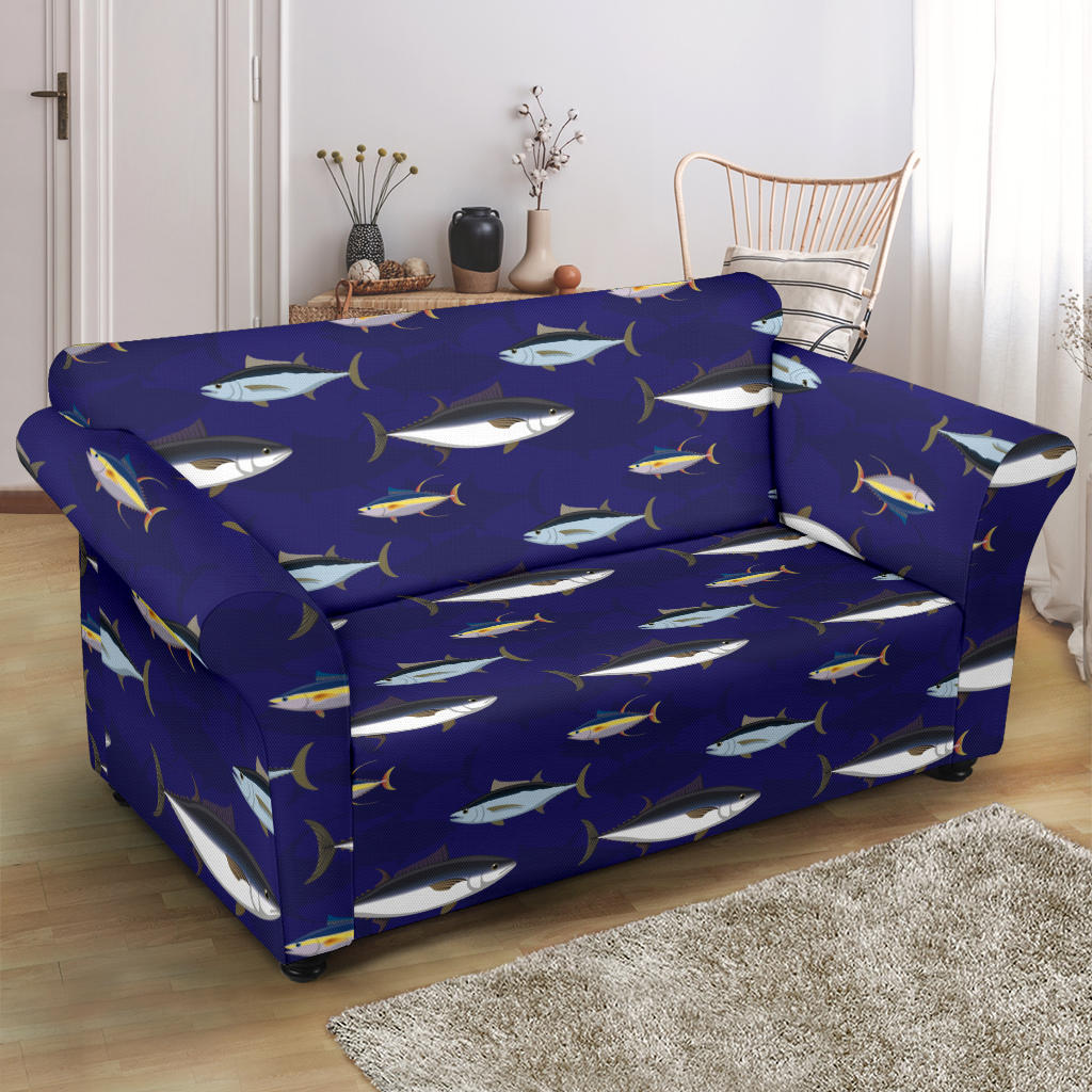 Tuna Fish Print Design LKS304 Loveseat Couch Slipcover