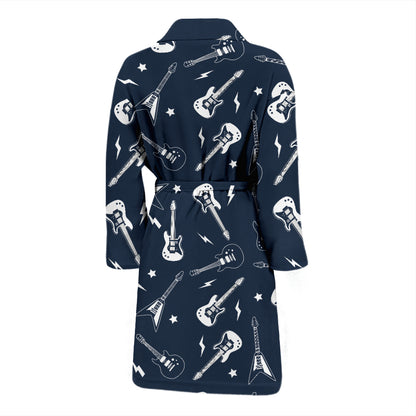 Electric Guitar Print Design LKS402 Men Bathrobe