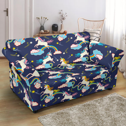 Unicorn Print Design LKS304 Loveseat Couch Slipcover