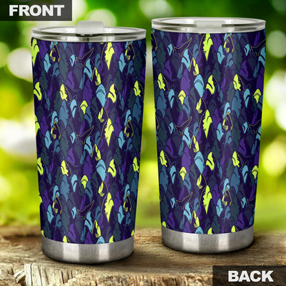 Shark Neon color Print Tumbler