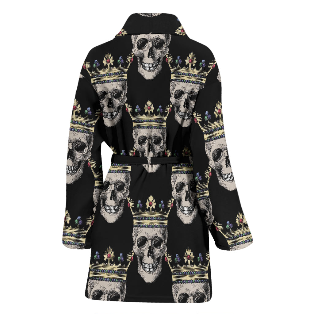 Skull King Print Design LKS3010 Women Bathrobe