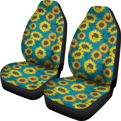 Sunflower Print Design LKS301 Car Seat Covers