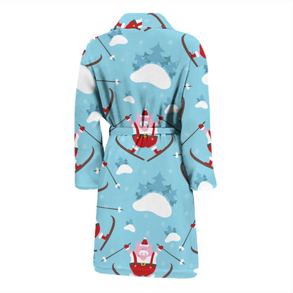 Ski Print Design LKS309 Men Bathrobe
