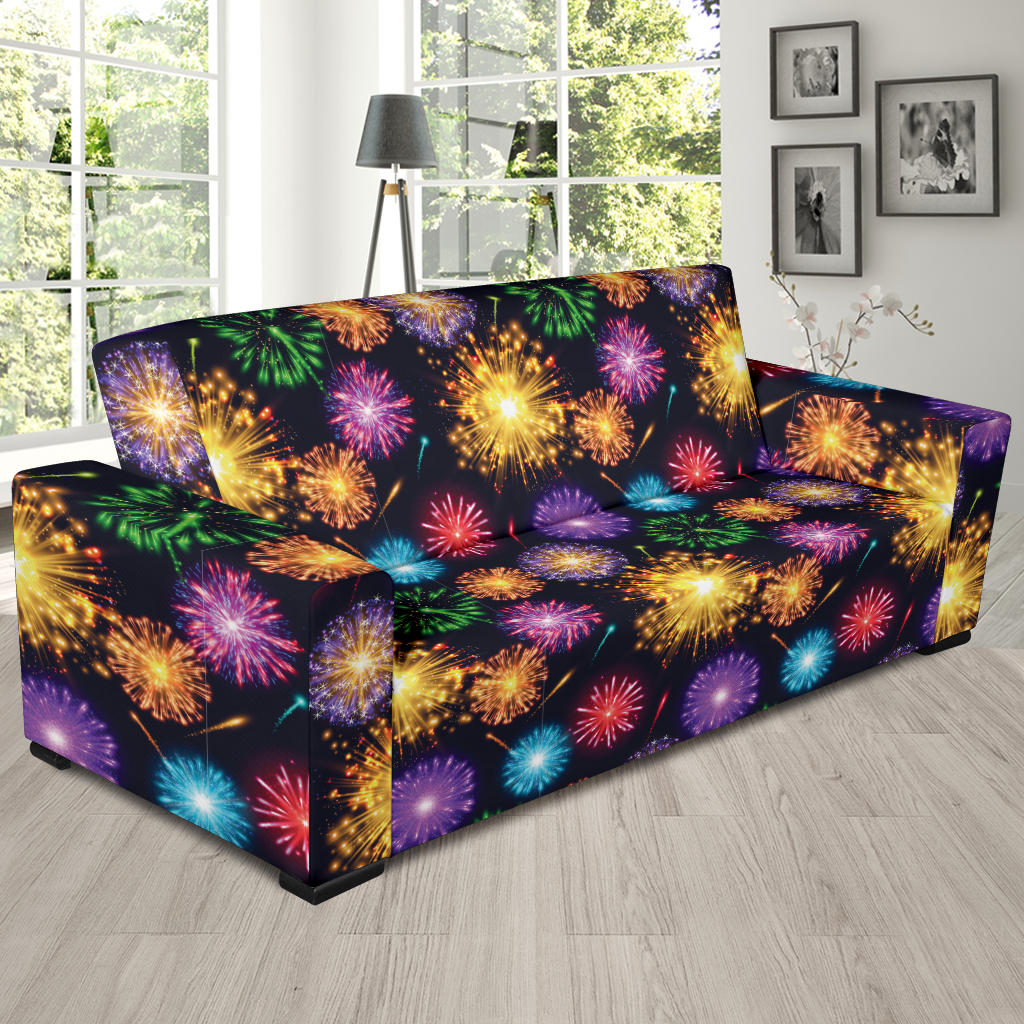 Firework Print Design LKS305 Sofa Slipcover