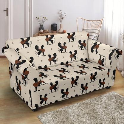 Ancient Greek Print Design LKS3010 Loveseat Couch Slipcover