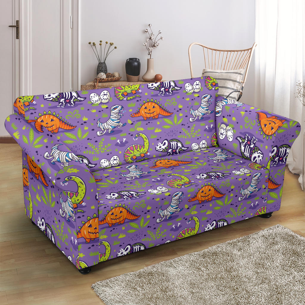 Zombie Dinosaur Print Design LKS302 Loveseat Couch Slipcover