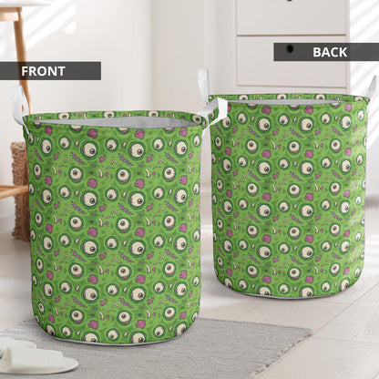 Zombie Eyes Design Pattern Print Laundry Basket
