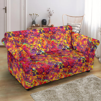 Splatter Print Design LKS303 Loveseat Couch Slipcover