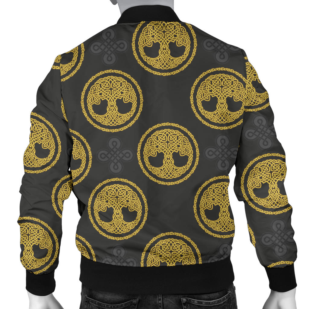 Celtic Tree of Life Design Men Bomber Jacket